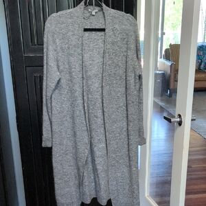 COS Heather Gray Women's Mohair/Wool Cardigan L